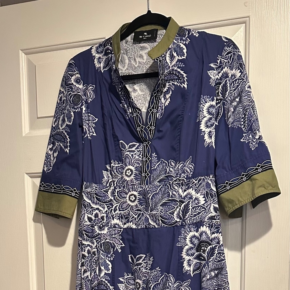 Etro SS '25 100% Cotton Maxi Dress Size 42, $300. MSRP $2300